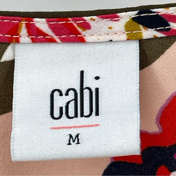 Cabi Hyacinth Hibiscus Floral Print Sleeveless Blouse Style #5542 Size Medium - Picture 11 of 12